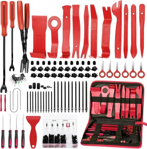 Miniatura 8 de GLK 248 piezas de herramientas de extracción de molduras, herramienta de palanca, kit de herramientas de extracción de panel de puerta