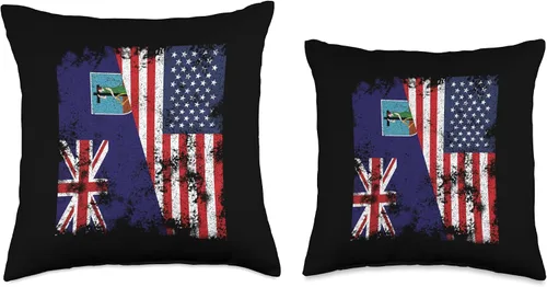Miniatura 3 de Montserrat Flag Nation Montserrat - Almohada con diseño de bandera de Estados Unidos, 16 x 16 pulgadas, multicolor
