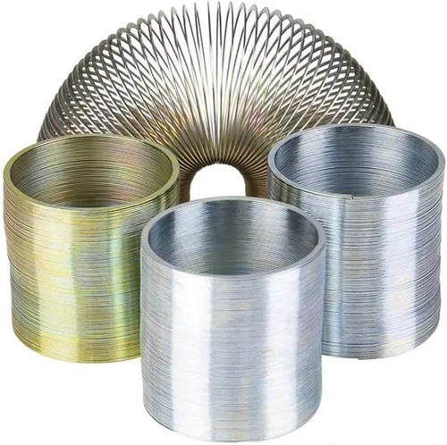 Miniatura 2 de ArtCreativity Mini resorte helicoidal Slinky de 1 pulgada (paquete de 12) juego de resortes de metal plateado y dorado, divertido recuerdo de fiesta