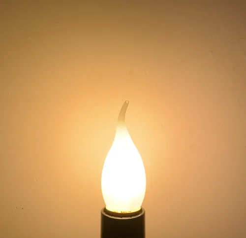 Miniatura 4 de Bombilla LED de bajo voltaje DC 12V 2W para candelabro de 12V-24V CC, 12V CA, color de luz blanca cálida 2700K, base pequeña E12, reemplazo