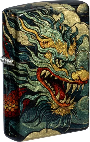 Zippo Dragon Fusion Design 540 - Encendedor de bolsillo de latón Latón Dragon Fusion
