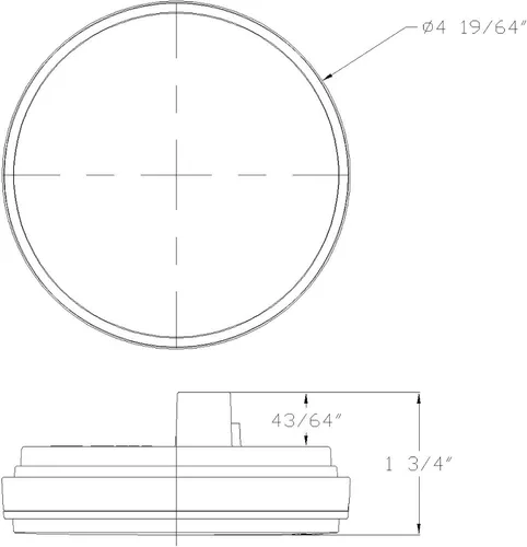 Miniatura 7 de Lumitronics RV HALO LED 4 pulgadas selladas redondas de parada/giro/luces traseras (par rojo)