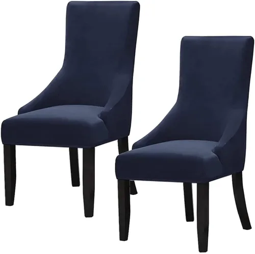 Miniatura 25 de Juego de 1 fundas elásticas para silla con respaldo de ala, protector reutilizable para silla de brazo, protector lavable para silla de comedor