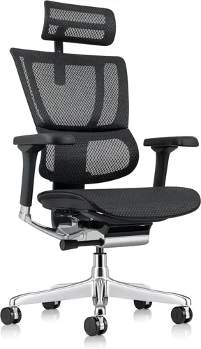 Ergohuman Eurotech ME2ERG-XTREME - Silla de oficina de malla con respaldo alto con control de tensión de inclinación, bloqueo de inclinación, ángulo