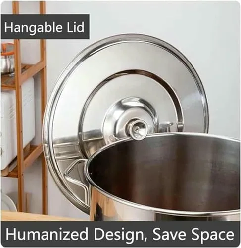 Miniatura 7 de Olla para Pasta De Acero Inoxidable, Juego De Olla para Pasta Con Cesta para Insertar, 4 Agujeros