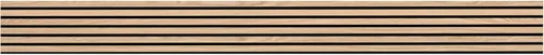 Miniatura 5 de MSI Paquete de 4 paneles de pared de listones de madera acústica para decoración de interiores, paneles de madera estriada 3D que absorben el sonido