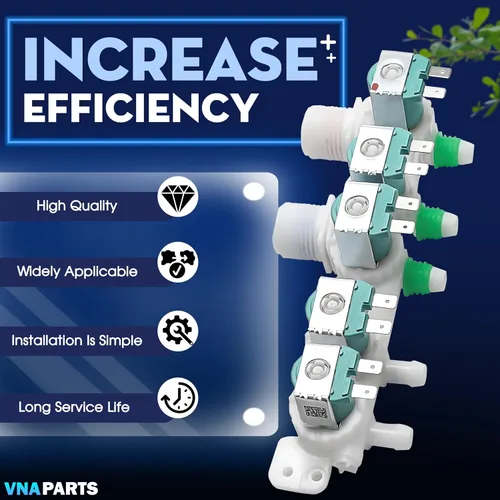 Miniatura 5 de Válvula de entrada de agua para lavadora reemplaza DC97-15459G para Samsung WA456DRHDSU AA WA456DRHDWR AA WA45K7600AW A2 WA45K7600AW AA WA48J7770AP