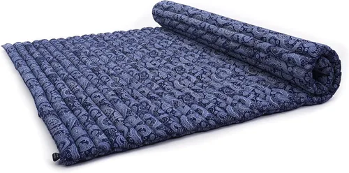 Miniatura 85 de Leewadee - Colchón plegable - Futón japonés enrollable -Alfombra de tatami triple pliegue - Cama de piso para invitados - Colchón de camping