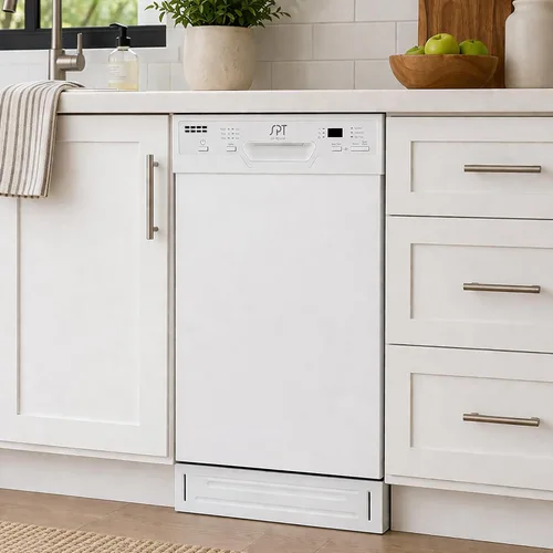 Miniatura 6 de SPT SD-9254W Energy Star 18″ Lavavajillas empotradas con secado con calefacción - Blanco