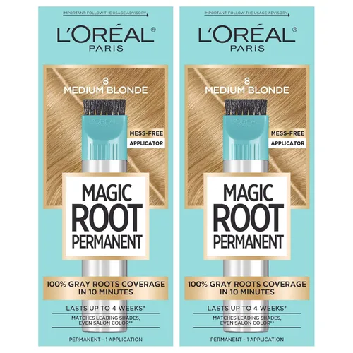 Miniatura 20 de L'Oréal Paris Magic Root - Tinte permanente para el cabello, kit de tinte de cabello de 10 minutos para rescatar raíces con cobertura de cabello 6