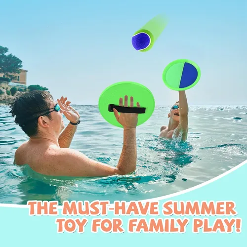 Miniatura 6 de Juego de pelotas para lanzar y atrapar, juguetes de playa para niños, juguetes al aire libre y juegos de patio para niños y niñas, mejora