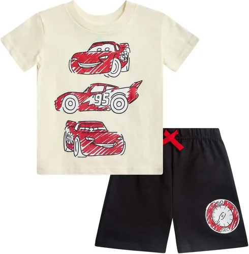 Miniatura 13 de Disney Conjunto de 2 piezas de camiseta y pantalones cortos de manga corta de Mickey Mouse Lightning McQueen Toy Story (12M-24M)