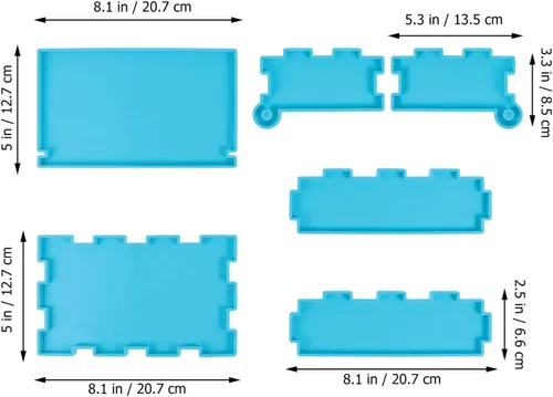 Miniatura 3 de EXCEART 1 Unidades DIY Domino Box Molde de Silicona y Domino Molds Set para Fundición de Resina Caja de Almacenamiento Domino Molde de Resina