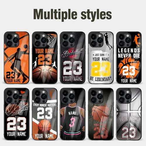 Miniatura 3 de Fundas de teléfono de baloncesto personalizadas para iPhone 6 7 8 11 12 13 14 15 16 17 Pro Max Plus Mini X para Samsung A03 A13 A14 A16 A17 A51 A52