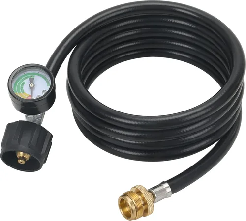 Miniatura 9 de ATKKE Manguera adaptadora de tanque de propano de 1 libra a 20 libras, 6 pies, 1 libra a 20 libras, reemplazo para Weber Q Grill, Coleman Grill