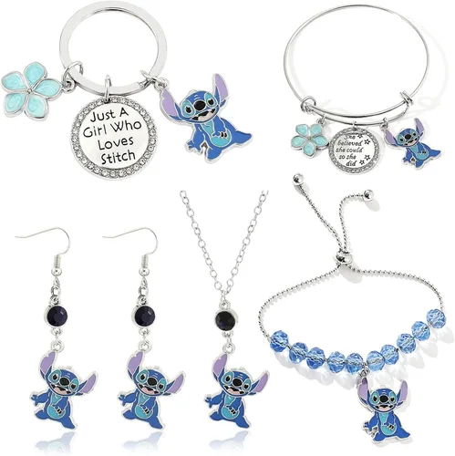 ZHUOXING - Aretes de punto para mujeres y niñas Ohana significa regalos de joyería familiar para niñas regalo de puntada regalos de Navidad regalos