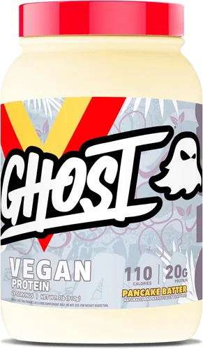 Miniatura 10 de GHOST Proteína vegana V2 en polvo, leche de cereales de chocolate, tubo de 2.7 libras, 0.92 oz de proteína, mezcla de guisantes a base de plantas