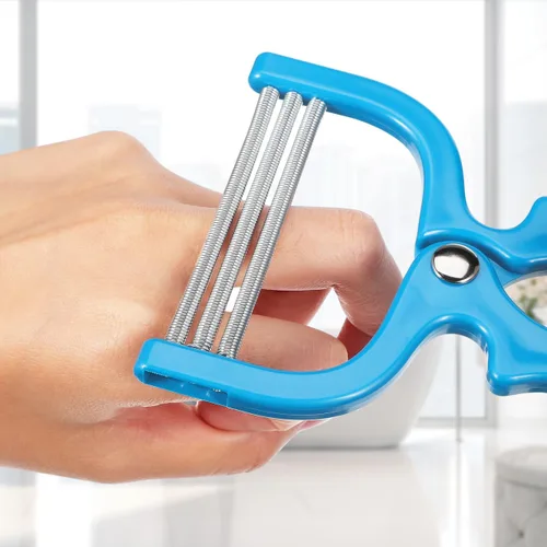 Miniatura 8 de Depiladora facial manual para mujeres, removedor de vello de primavera para cara, barbilla, labio superior, herramienta de depilación portátil (azul)