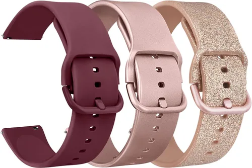 Miniatura 9 de Correas de reloj de silicona de liberación rápida de 20 mm y 22 mm, correa de reloj deportiva suave de reemplazo para mujeres y hombres