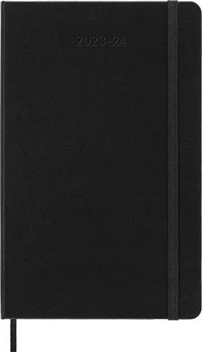 Miniatura 3 de Moleskine Agenda semanal 2023-2024, 18M, grande, negro, tapa dura (5 x 8.25)