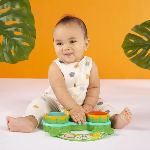 Miniatura 9 de Bright Starts Safari Beats - Tambor musical de juguete con luces, a partir de 3 meses, multicolor