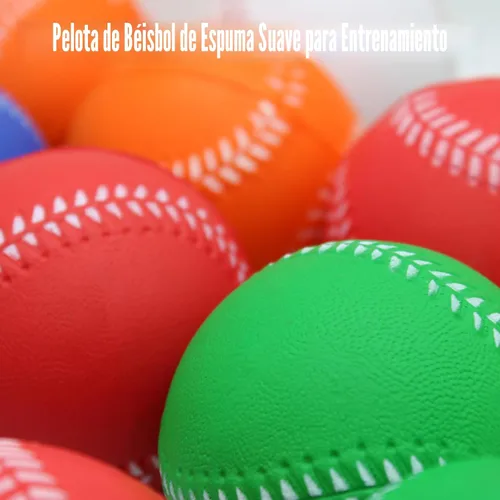 Miniatura 8 de Magicorange Béisbol, Bolas de Espuma para Entrenamiento de Béisbol Bolas de Práctica sin Marcado para Golpear, Lanzamiento Suave, Bateo, Campo