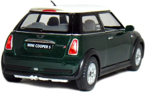 Miniatura 2 de KiNSMART - Mini Cooper S 5 "escala 1:28 modelo de metal fundido a presión coche de juguete (verde)
