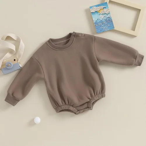 Miniatura 3 de Sudadera de gran tamaño para bebé niño y niña, suéter grueso de manga larga, suéter sin botones, ropa cálida de invierno