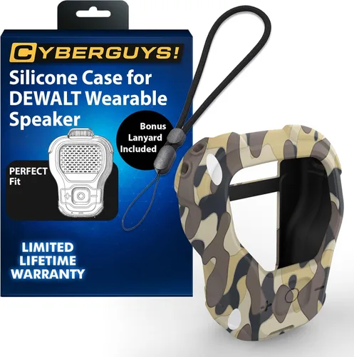 Miniatura 11 de CYBERGUYS Funda de Silicona para Altavoz Bluetooth Vestible DEWALT, Cubierta Protectora Duradera Resistente a Golpes Antideslizante para Mini