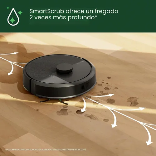 Miniatura 7 de iRobot Roomba 105X Robot Aspirador y Trapeador Combo, Base de Vacío Automático, Autovaciado hasta 75 días, Succión de Elevación de Potencia 70×