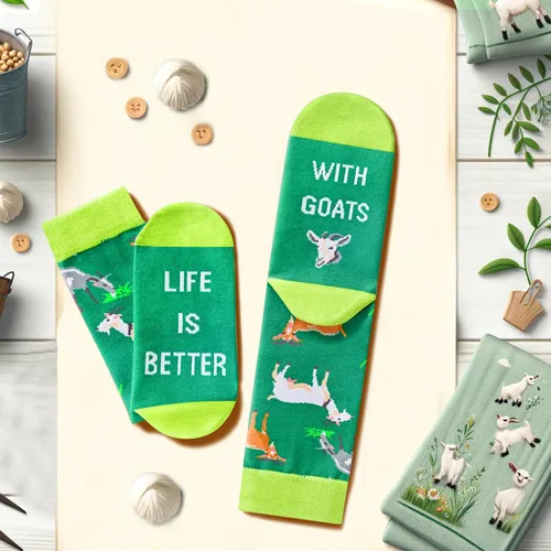 Miniatura 5 de Zmart Animal Socks For Men Women Goat Horse Guines Pigs Cow Gifts, Goat Horse Guines Pigs Monkey Socks