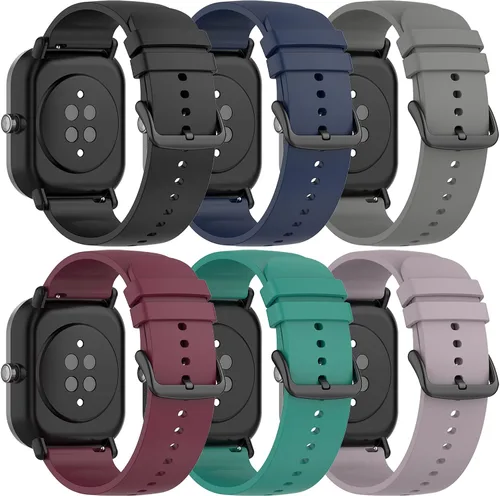 Miniatura 9 de QGHXO Banda para Amazfit Bip 3/Bip 3 Pro/Bip U Pro/Bip S lite/Bip/Bip Lite/Bip S/Bip U, banda de silicona suave de repuesto para Amazfit GTS 4/GTS 4