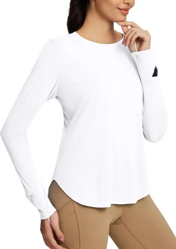 Miniatura 114 de BALEAF - Camisetas de sol de manga larga para mujer, con FPU 50+, para senderismo, ligeras, de secado rápido, protección contra rayos ultravioleta