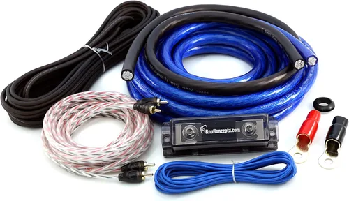 KnuKonceptz Bassik - Kit completo de cableado de amplificador de instalación de amplificador de calibre 0 con RCA