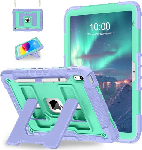 Miniatura 13 de WESOROL Funda para iPad A16 11ª Generación 11 Pulgadas (2025) iPad 10ª Generación 10.9 Pulgadas (2022), Fundas i Pad A16 Grado Militar Resistente a