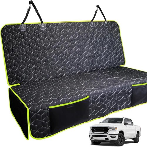 Miniatura 14 de Meginc - Fundas de asiento de coche para perros para el asiento trasero, fundas de asiento de banco impermeables para mascotas para camiones Ford