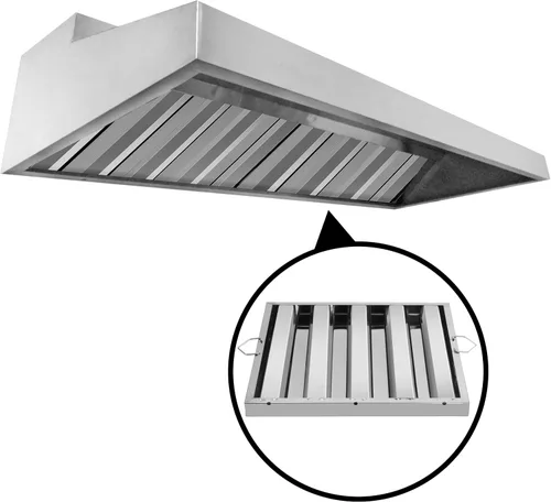 Miniatura 6 de New Star Foodservice 54378 Filtro de campana de acero inoxidable 20 pulgadas de ancho x 20 pulgadas de alto