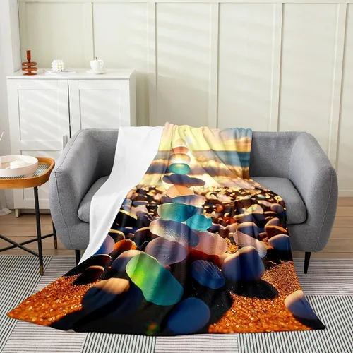 Miniatura 42 de jejeloiu Cute Mushroom Decor Plush Throw Blanket, For Kids Boys Girls 40"x50" Botanical Plants All Season,Bed Blanket Cartoon Mushrooms Flannel