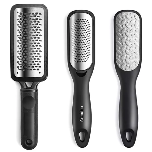 Removedor de callos para pies, raspador de pies colosal y kit profesional de pedicura para eliminar la piel dura para pies húmedos y secos, lima de