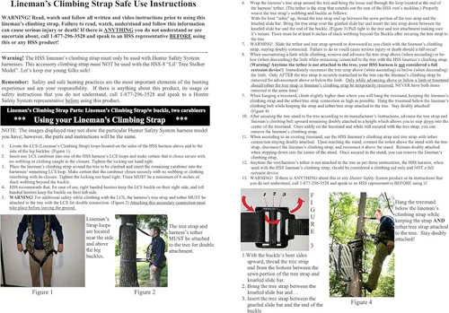 Miniatura 6 de Hunter Safety System Correa de escalada de Lineman: equipo de caza cómodo y equipo de caza duradero