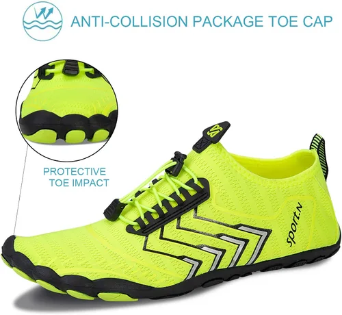 Miniatura 4 de Zapatos de agua para hombre, de secado rápido, calcetines para agua, para exteriores, zapatos deportivos para kayak, lancha, senderismo, surf