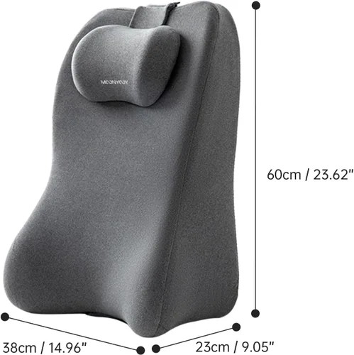 Miniatura 2 de MOONYOOY Almohada ergonómica de apoyo de espuma viscoelástica y cojín de elevación de piernas, soporte de espalda de espuma viscoelástica