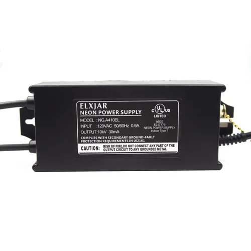 Miniatura 5 de 10kV 10000V 30mA NG.A410EL Fuente de alimentación del transformador de señal de neón para tubos de neón de vidrio 0.276-0.591 in