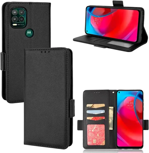 Miniatura 136 de Funda de piel sintética compatible con Motorola Moto E22 4G, funda de piel sintética compatible con Motorola Moto E22i 4G, color negro
