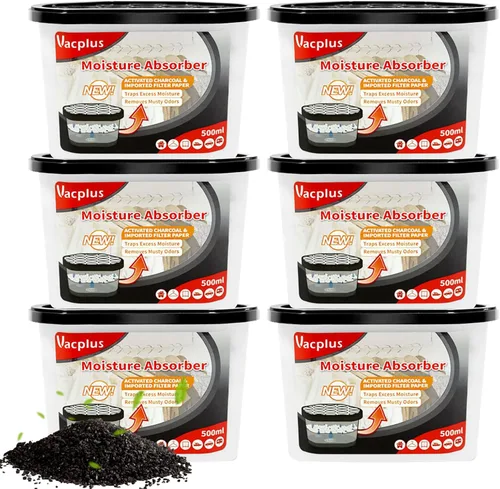 Miniatura 3 de Vacplus - Cajas de absorción de humedad, 10.5 onzas, deshumidificadores fragantes para armario, recolectan la humedad de baños, cocinas y estudios
