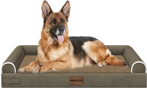 Miniatura 92 de Cama ortopédica lavable para perros medianos y grandes: cama con cojines de apoyo para perros medianos y grandes, cama impermeable de espuma tipo