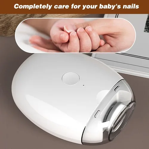 Miniatura 4 de Cortaúñas eléctrico automático: recortador de uñas recargable con luz LED, herramienta de cuidado silencioso de 3 velocidades para adultos, personas