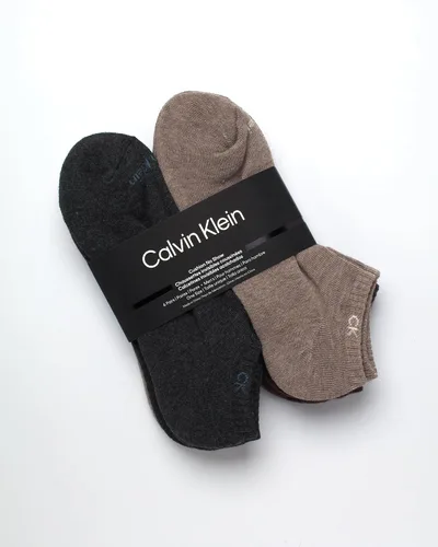 Miniatura 13 de Calvin Klein Calcetines para hombre, mezcla de algodón, acolchados, sin talla, forro de calcetines atléticos (6 unidades)