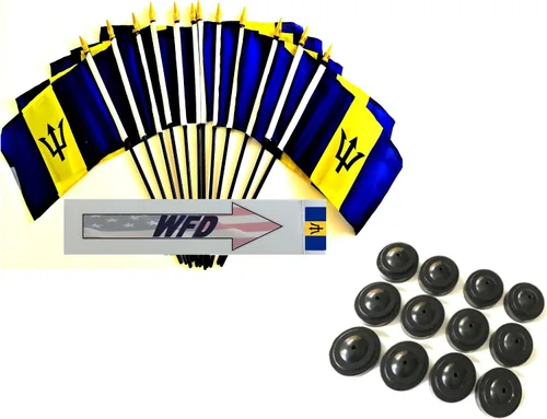 Miniatura 80 de Paquete de 12 banderas de escritorio de oficina en miniatura de poliéster Afganistán de 4 x 6 pulgadas y pequeñas banderas de mesa, 1 docena de mini
