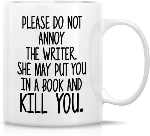 Miniatura 23 de Retreez Taza divertida - Soy un escritor, cualquier cosa puede ser utilizada en una historia, 11 Oz Tazas de café de cerámica - Taza graciosa